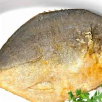 Whole Fish Plate · Fresh Pompano Fish fried and served with your choice of side.
