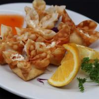 Crab Cheese Wontons (6 Pcs./Serving) · A mixture of imitation crab meat, cream cheese, and carrots, served with thin sweet and sour...