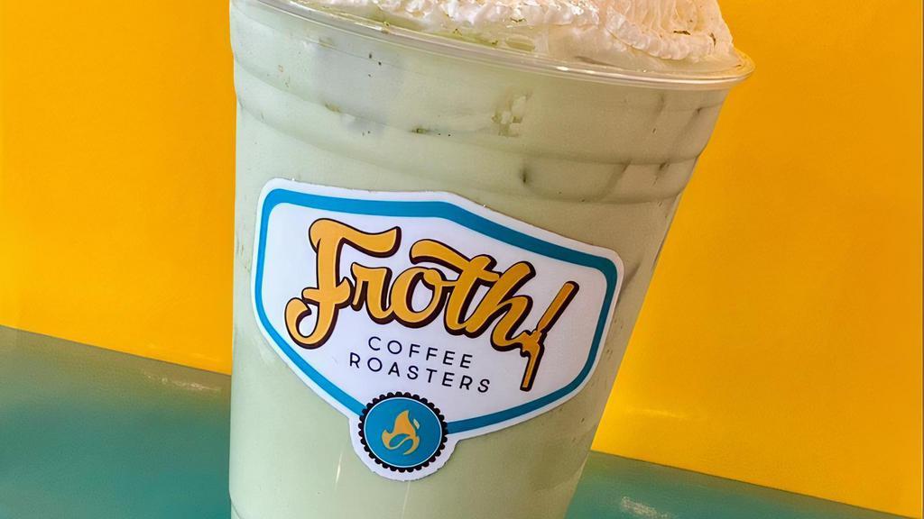 Matcha Latte · Green tea matcha with vanilla; iced or hot. Good for you and delicious!