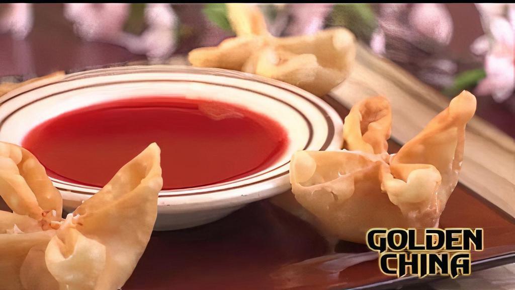 Cheese Wonton · 4 pieces cheese wonton, serve with sweet and sour sauce