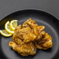 Soy Garlic Karaage  (Marinated Fried Chicken) · Roku's Traditional Chicken karaage marinated in Soy Garlic seasoning.