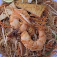 Thai Touch Pad Thai  · Rice noodles, a combination of chicken, shrimp and tofu stir fried with egg, carrots, bean s...