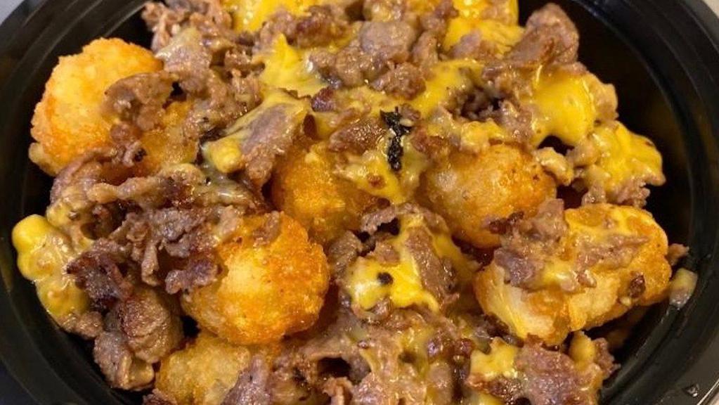 Tots With Steak & Cheese · 