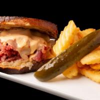 Grilled Pastrami Sandwich · Swiss cheese, grilled French roll deli mustard, choice of side. Served up with a choice of N...