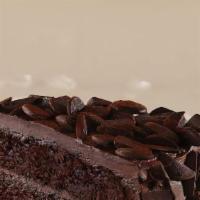 Chocolate Thunder Cake · Rich, dark cake exploding with dark chocolate icing, deep semi-sweet chocolate pieces and du...