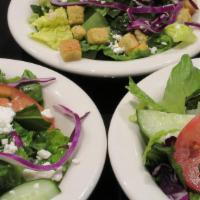Kids Salads · Choice of Greek salad, caeser salad or garden salad.