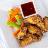 Eight Wing Platter · Tender chicken wings, tossed in your choice of sauce. Served with carrots and celery.