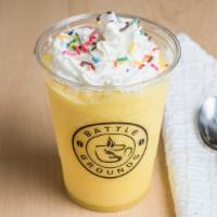 Frozen Lemonade · Our own recipe, this frozen blended treat is like a refreshing frappe with lemonade