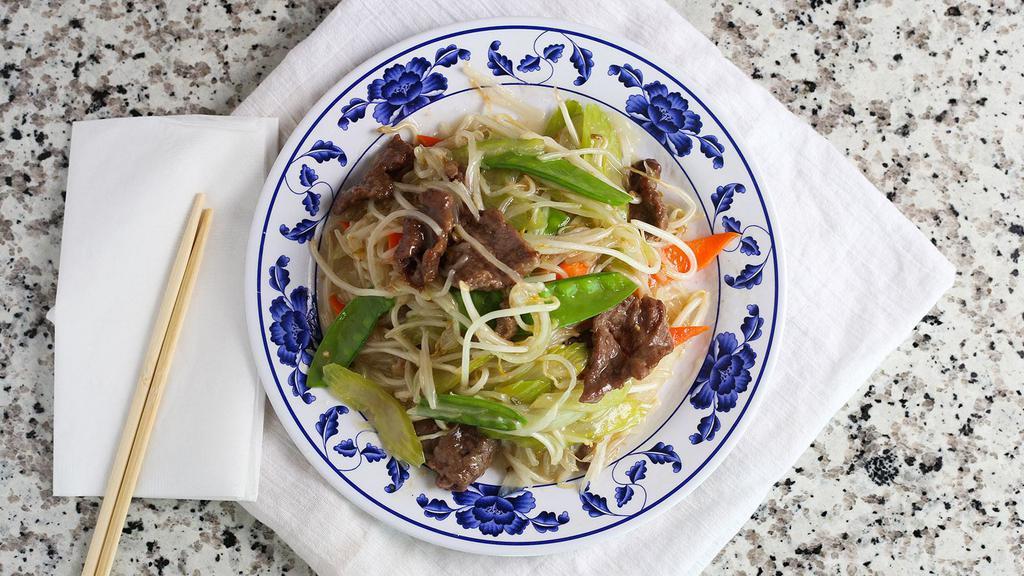 Beef Chop Suey · Bean Sprouts, Celery, Onions