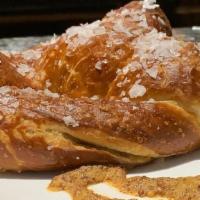 House Pretzel · House made with beer cheese