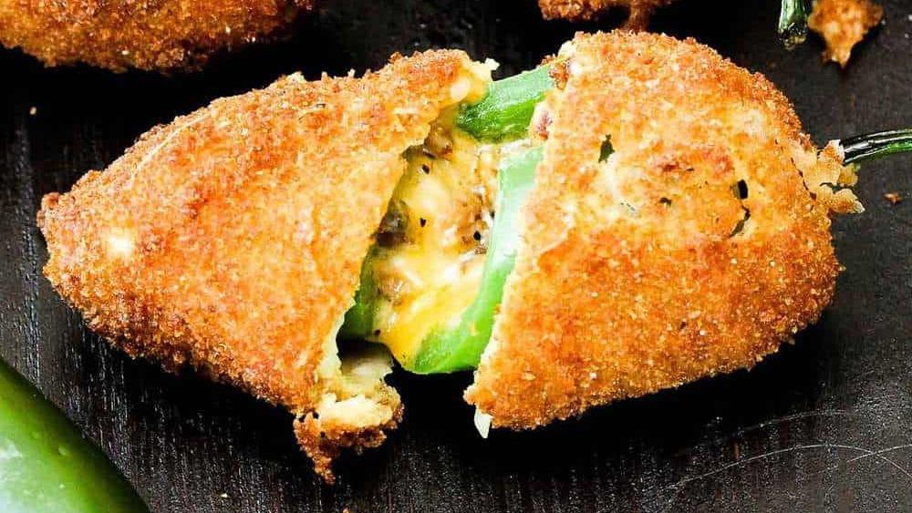 Fried Stuffed Jalapenos · Filled with snow-crab and cream cheese.
