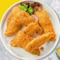 Chicken Tenders Adore · Chicken tenders breaded and fried until golden brown.