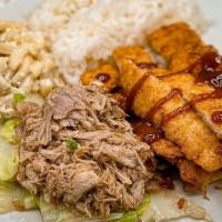 *K&K · Kalua pork & chicken katsu