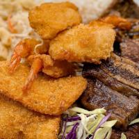 *Can'T Decide · Fried fish, panko shrimp & beef short ribs