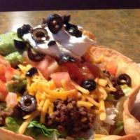 Taco Salad · SERVED IN A TACO BOWL WITH ALL THE FIXINGS!