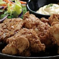Chicken Karaage 3Pcs · Japanese style fried chicken tenders is marinated in soy sauce, ginger and garlic extract.