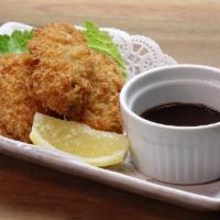 Fried Oyster 3Pcs · Panko coated Japanese oyster cooked to a delicious golden brown.