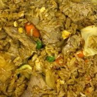 Yellow Curry Fried Rice · Stir-fried Chicken With Yellow Curry Powder,Pineapples, Carrots, Cabbage, Snow Peas, Onions,...