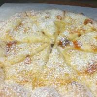 Sweet Pizza - Apricot Preserves · A delicious pizza treat baked on thicker crust topped with a thin layer of apricot preserves...