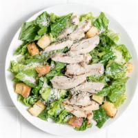 Chicken Caesar Salad · Grilled chicken breast, croutons, and parmesan.