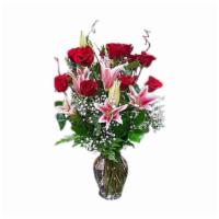 Dz Roses & Lilies · 1 dozen long-stemmed roses with 5 premium lilies. Roses are available in different colors. D...