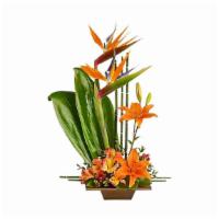 Teleflora'S Exotic Grace · Looking for something with a bit of Zen? With tall bamboo and birds of paradise complemented...