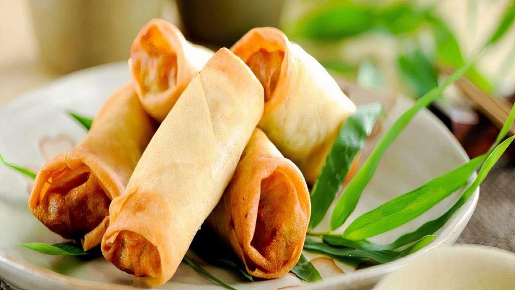 Spring Rolls (3Pc) · Crispy raw veggies wrapped and deep fried.