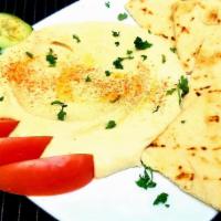 Og Hummus · Homemade traditional emulsion of chickpeas, tahini, fresh garlic, lemon juice & olive oil. S...