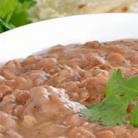 Pinto Beans · Slow cooked on the house, smash with no lard