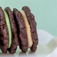 Whoa-Reo Sandwich Cookie · Chocolate chocolate chip cookie w/choice of filling *contains almond & soy lecithin