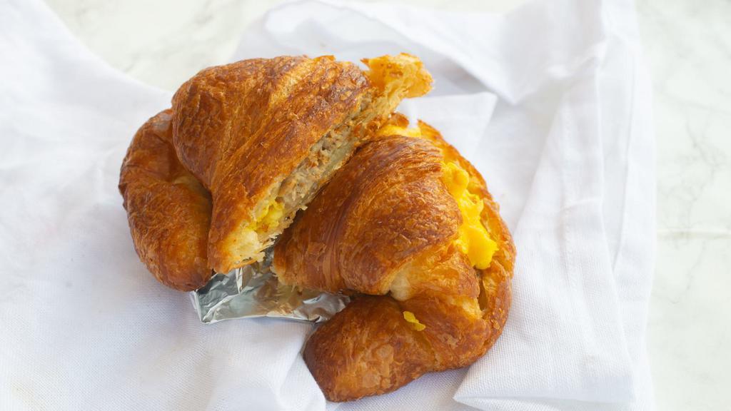 Breakfast Sandwich · Fresh from a local bakery. Warm gourmet croissant sandwiches.