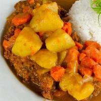 Chicken Katsu Curry · Panko Breaded Chicken, Japanese Curry, Potatoes,