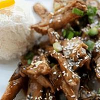 Teriyaki Chicken · Grilled Chicken, House Made Teriyaki Sauce,Onions, & Mushrooms