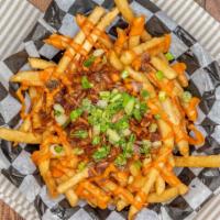 Loaded Fries · Choice of grilled pork, chicken, tofu. Spicy mayo with onion.