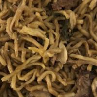 Beef Lo Mein · Tender beef with lo mein noodles.