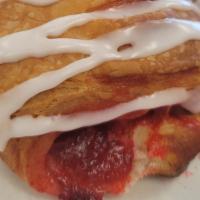 Strawberry Cream Cheese · Strawberry Cream Cheese filled Pastry.  (Limited quantities made each day - if you want more...