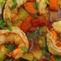Sopa De Camaron · Shrimp soup.