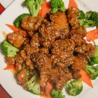 Sesame Chicken · Spicy. deep-fried chicken, broccoli.
