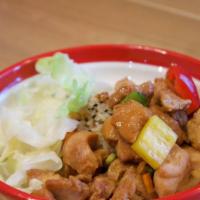 Stewed Chicken With Rice/黄焖鸡盖饭 · 
