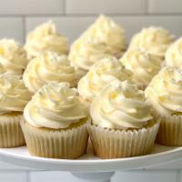 Gf Very Vanilla Cupcakes · Moist gluten free vanilla cupcake topped off with our signature vanilla buttercream. Contain...