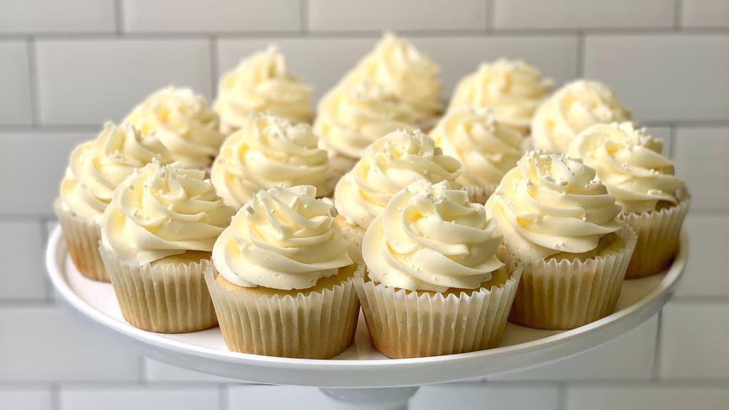 Gf Very Vanilla Cupcakes · Moist gluten free vanilla cupcake topped off with our signature vanilla buttercream. Contains dairy and eggs. Please contact us for an allergy questions.