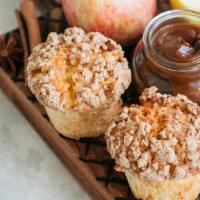 Coffee Cake Muffin · A sweet, dense muffin with a cinnamon swirl in the batter. Topped with cinnamon-sugar coffee...
