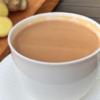 Ginger Chai · Our Ginger Chai is made with two types of ginger for a fresh, spicy flavor. Dairy milk-based...