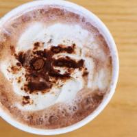 Hot Chocolate · For the kid in all of us. Rich chocolate sauce, milk and whip cream.