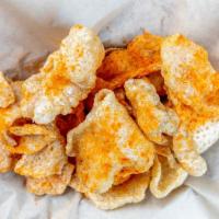 Chicharrones · Gluten free. Plain or tossed with either lemon pepper, creole or red hot seasoning.