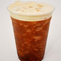 Iced Coffee · Cold coffee infused in iced water.