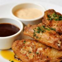 Chicken Wings · choice of bbq, buffalo, thai, or traditional.