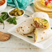 Basic Breakfast Burrito · Delicious classic burrito filled with home fried potatoes and scrambled eggs.