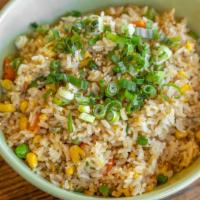 Fried Rice Vegetable · Fried rice with stir fried vegetables and egg.