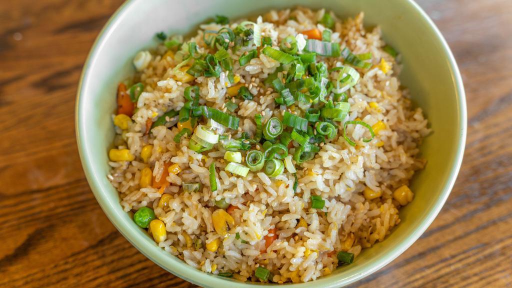 Fried Rice Vegetable · Fried rice with stir fried vegetables and egg.